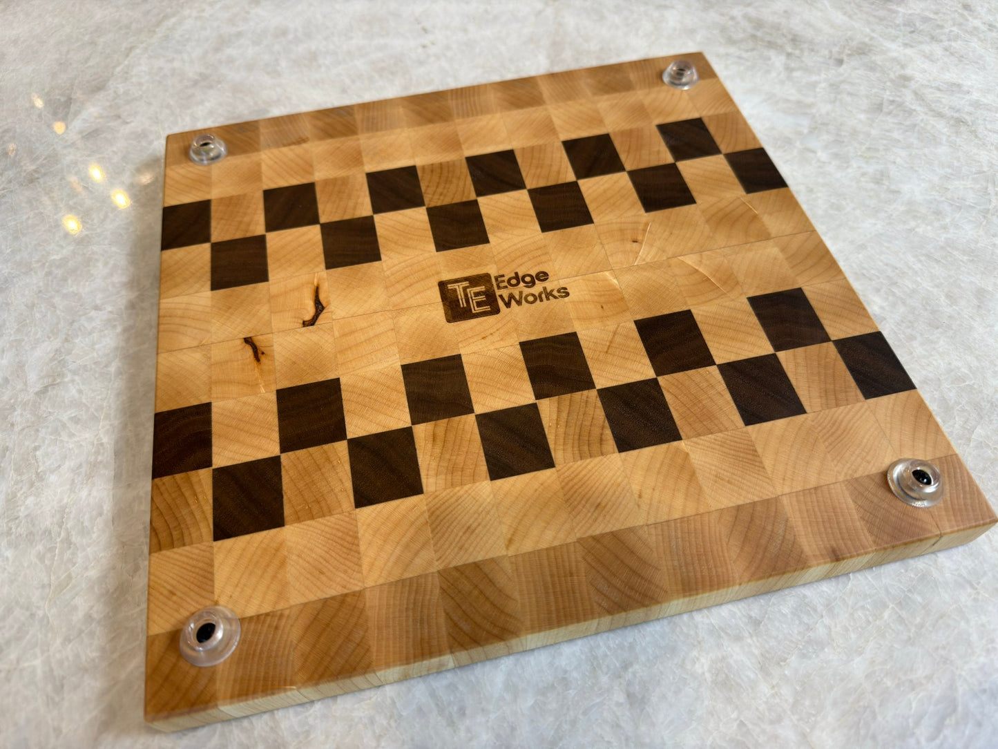 Maple & Walnut - End Grain Cutting Board