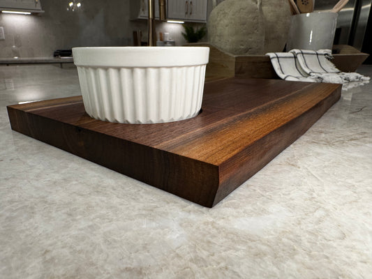 Live Edge Walnut Charcuterie with Ramekin
