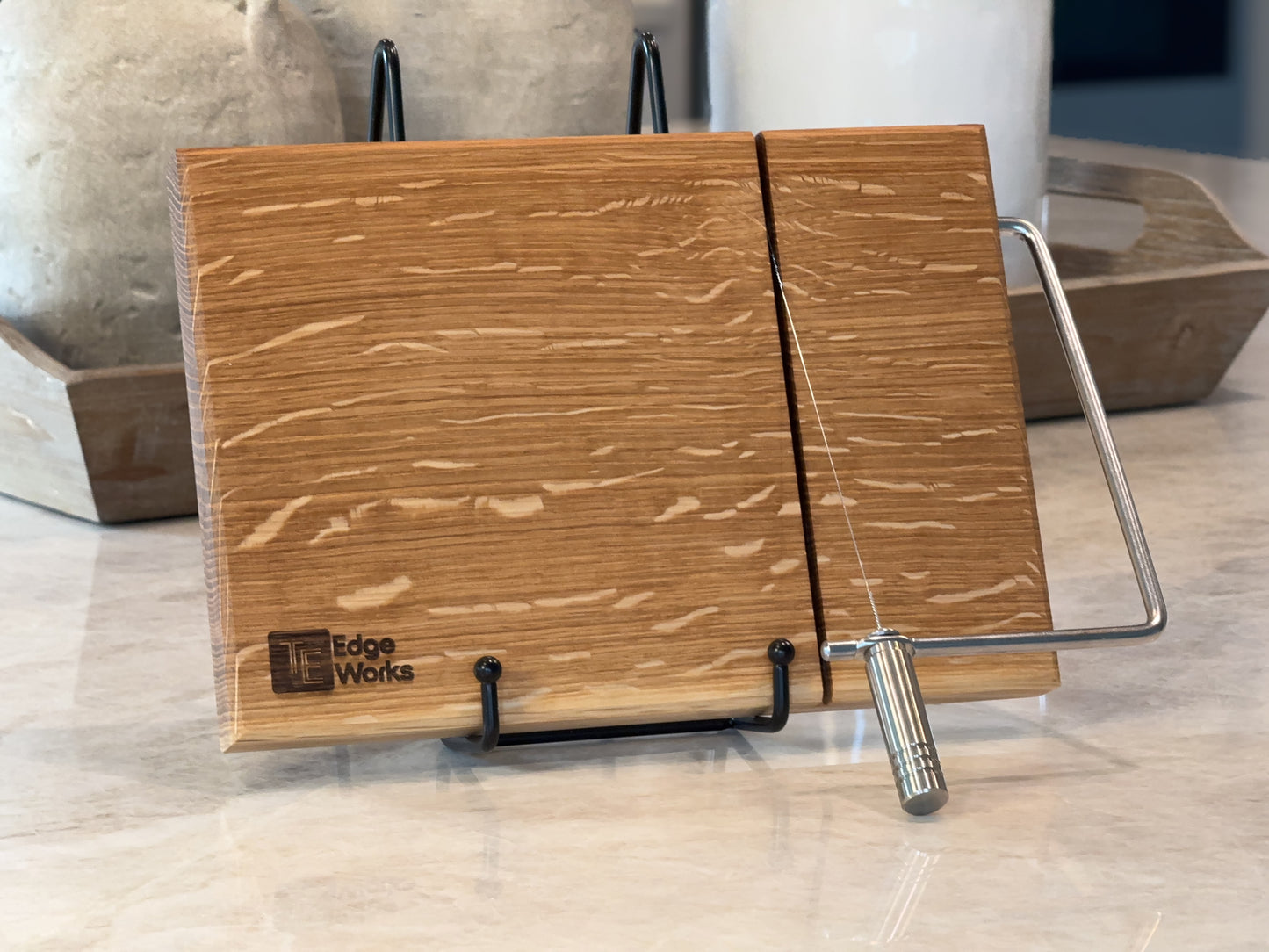 White Oak Cheese Board with Cutter