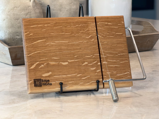 White Oak Cheese Board with Cutter