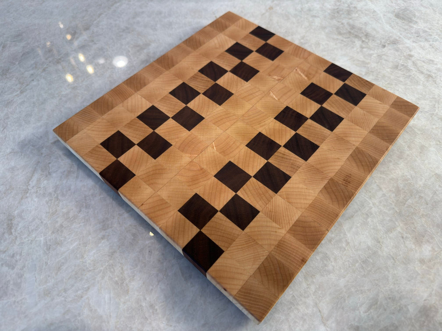 Maple & Walnut - End Grain Cutting Board