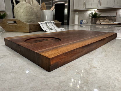 Live Edge Walnut Charcuterie with Ramekin