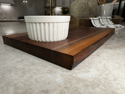 Live Edge Walnut Charcuterie with Ramekin